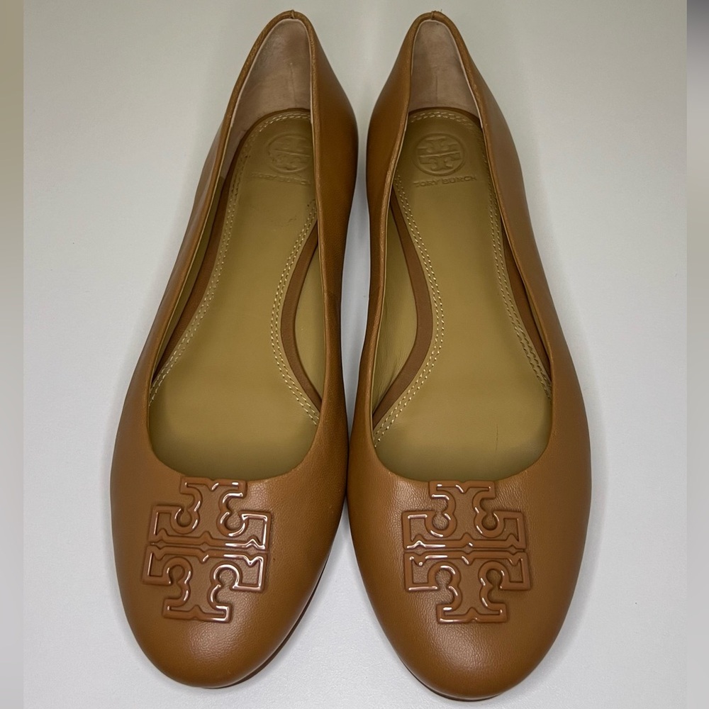 Tory Burch Melinda Ballet Blond Tan Classic Flats